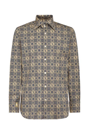 BILLIONAIRE Business-Hemd 06 | beige Slim Fit