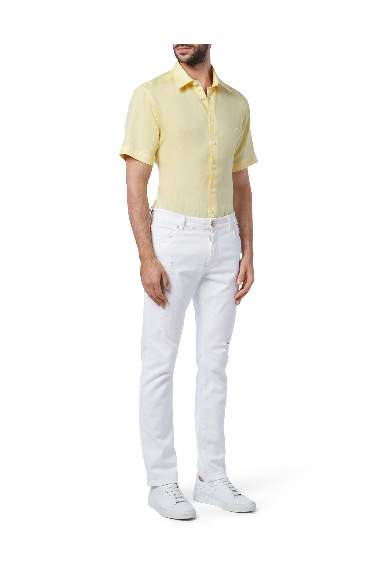 BILLIONAIRE Kurzarmhemd 09 | yellow Regular Fit, Bild 1