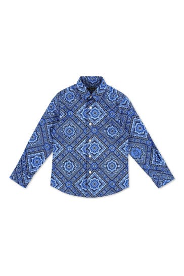 BILLIONAIRE Langarmshirt PAISLEY 14 | darkblue