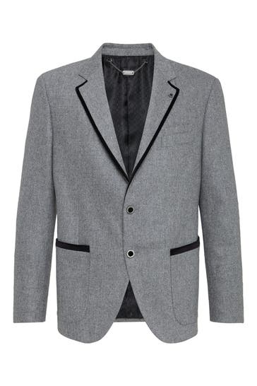 BILLIONAIRE Business-Sakko 71 | lightgrey Slim Fit