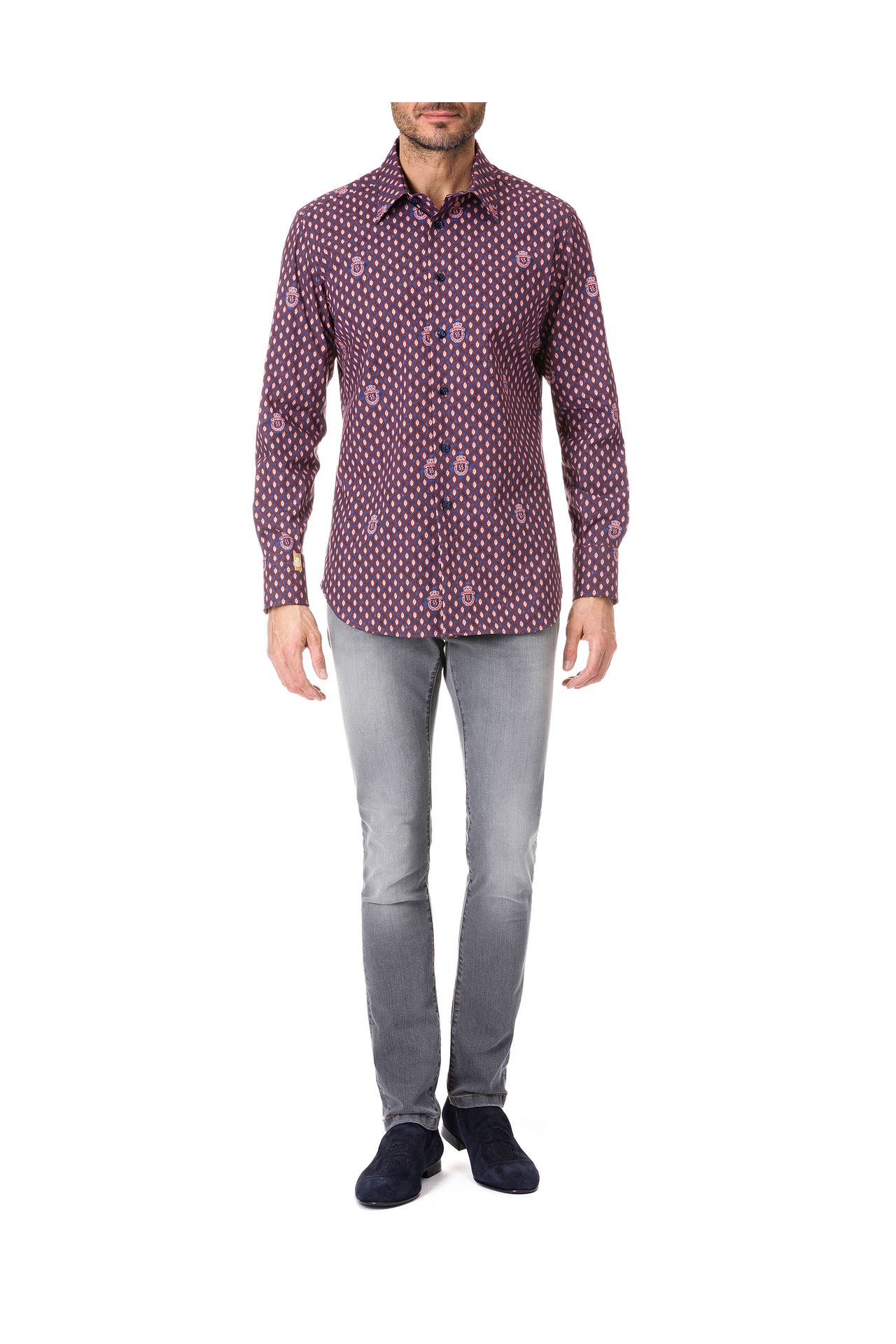 BILLIONAIRE Business-Hemd 10 | grey Slim Fit, Bild 1