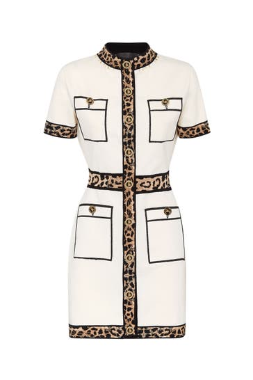 PHILIPP PLEIN Casual-Kleid LEOPARD 75 | Cream