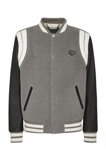 PHILIPP PLEIN Lederjacke 10 | grey