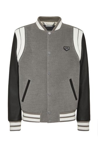 PHILIPP PLEIN Lederjacke 10 | grey