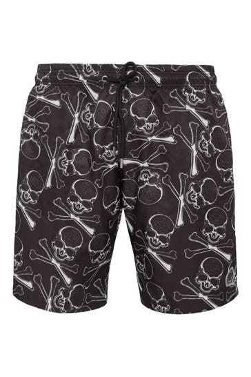 PHILIPP PLEIN Badehose SKULL
