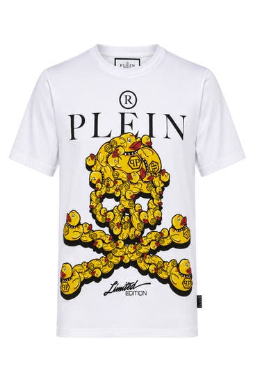 PHILIPP PLEIN Kurzarm-Rundhals-T-Shirt SKULL