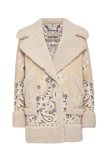 PHILIPP PLEIN Lederjacke PAISLEY 06 | beige