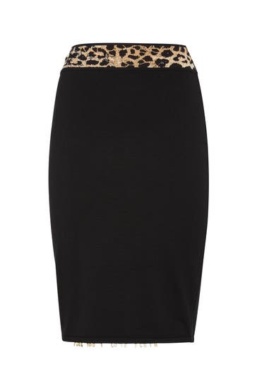 PHILIPP PLEIN Minirock LEOPARD 02 | black