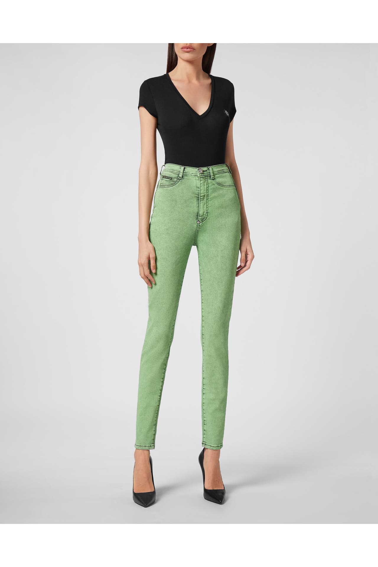 PHILIPP PLEIN Jeans 05AG | Acidgreen Highwaist, Bild 1