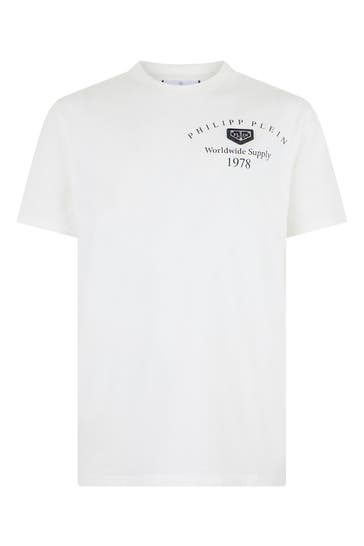 PHILIPP PLEIN Kurzarm-Rundhals-T-Shirt