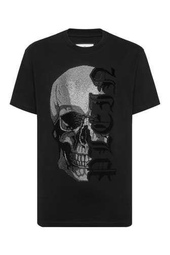 PHILIPP PLEIN Kurzarm-Rundhals-T-Shirt GOTHIC PLEIN