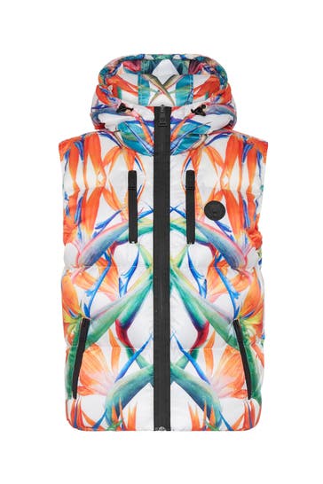 PLEIN SPORT Weste FLOWERS 0121 | white/multicolored