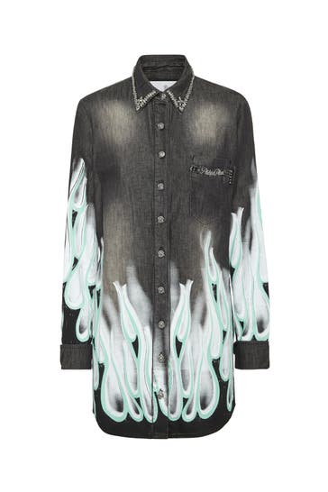 PHILIPP PLEIN Casual-Bluse RACING 02RX | RiotBlack