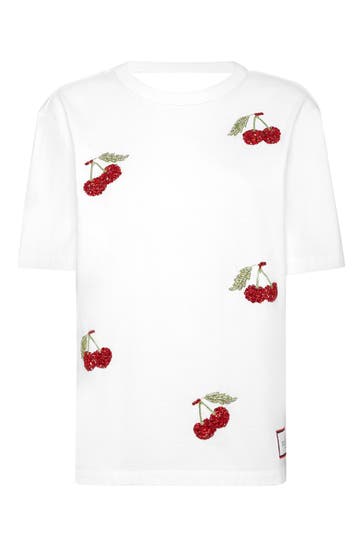 PHILIPP PLEIN T-Shirt CHERRIES 01 | white