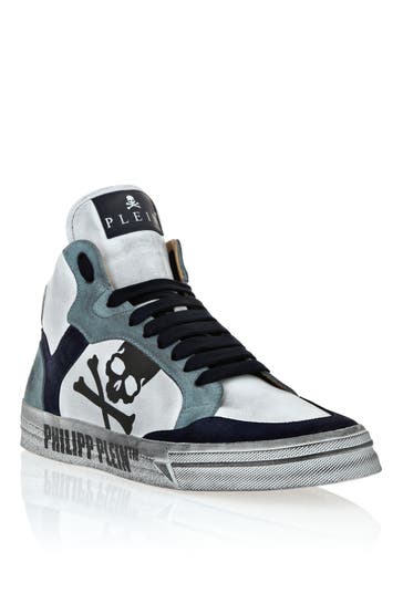 PHILIPP PLEIN Sneaker RETROKICKZ 0108 | white/middleblue