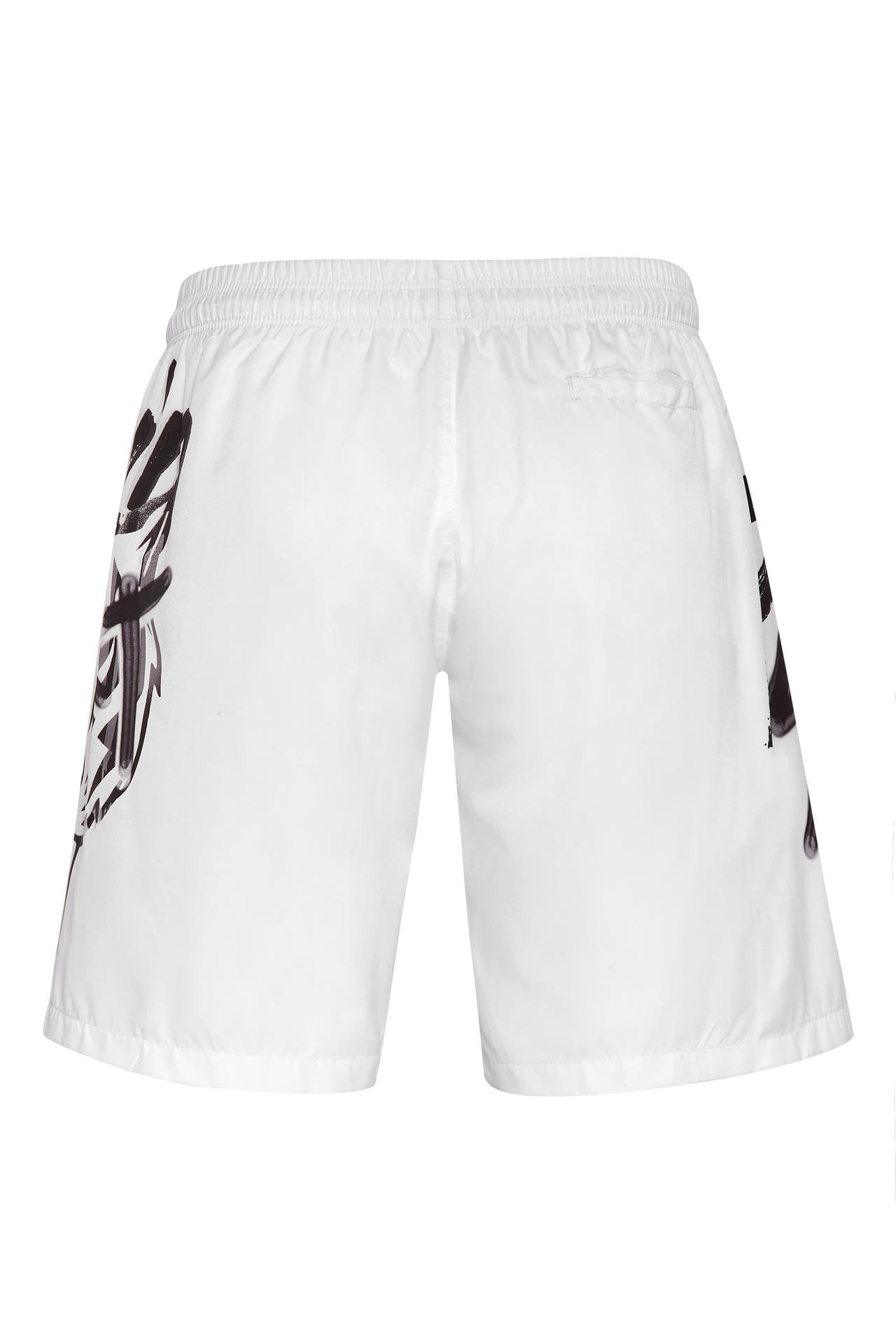 PLEIN SPORT Short TIGER 0102 | white/black, Bild 1
