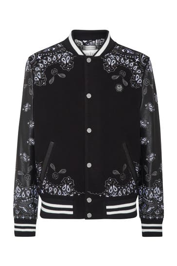 PHILIPP PLEIN Lederjacke PAISLEY 02 | black