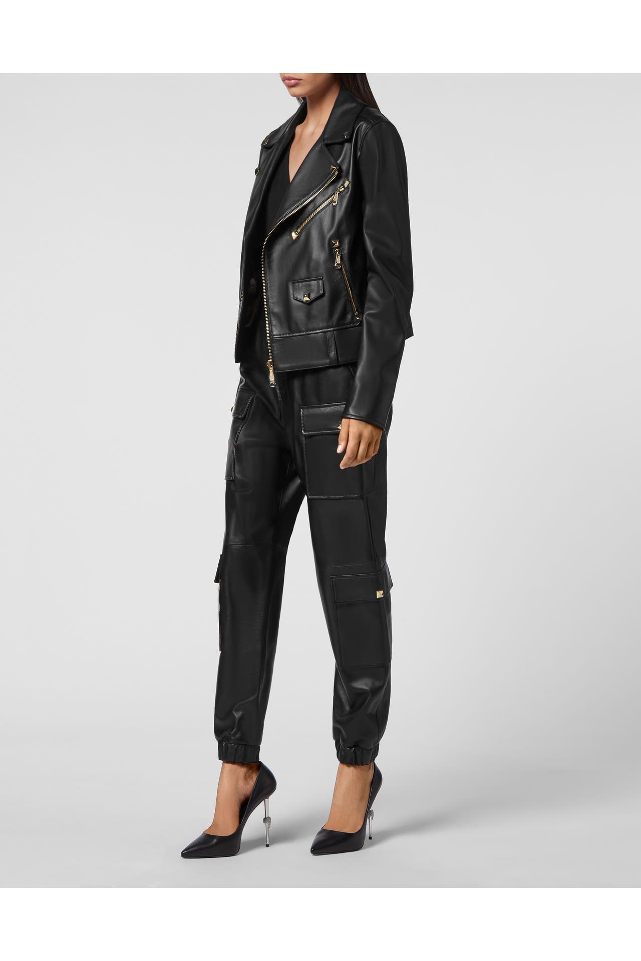 PHILIPP PLEIN Lederjacke 02 | black, Bild 1