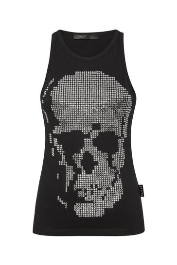 PHILIPP PLEIN Top SKULL 02 | black