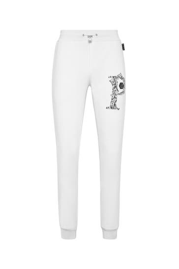 PHILIPP PLEIN Sweatpant MONEY 01 | white Loose Fit
