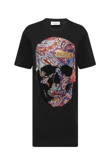 PHILIPP PLEIN Casual-Kleid SKULL 0221 | black/multicolored