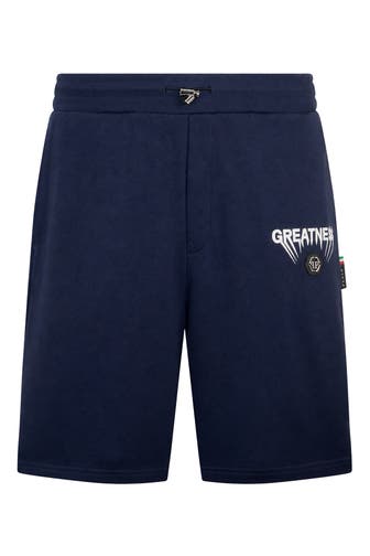 PHILIPP PLEIN Short GREATNESS 24 | navy Wide/ Loose Fit