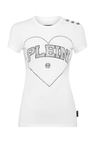 PHILIPP PLEIN T-Shirt HEART 01 | white