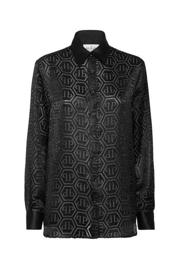 PHILIPP PLEIN Casual-Bluse MONOGRAM 02 | black