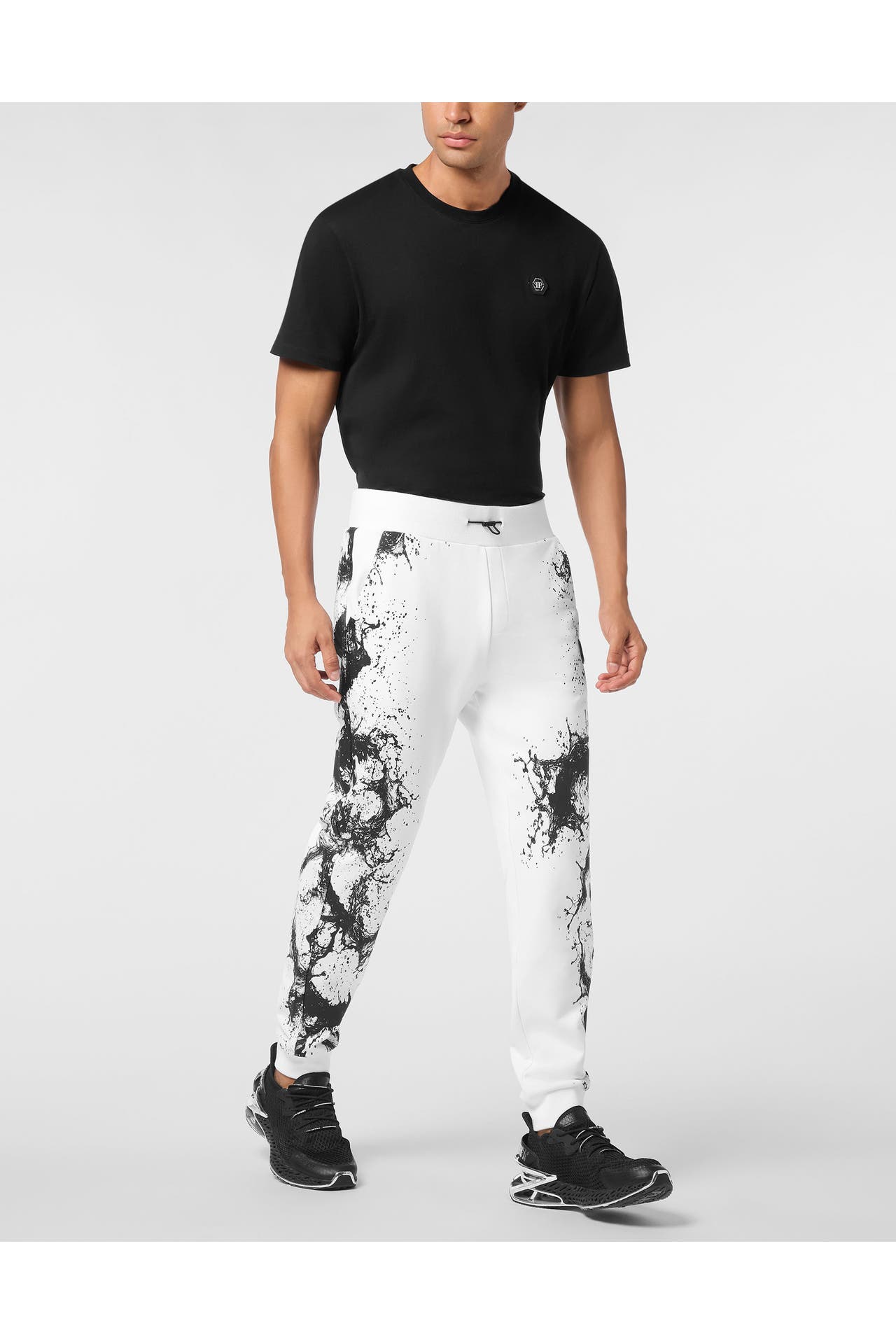PLEIN SPORT Sweatpant SPLASH 01 | white Wide/ Loose Fit, Bild 1