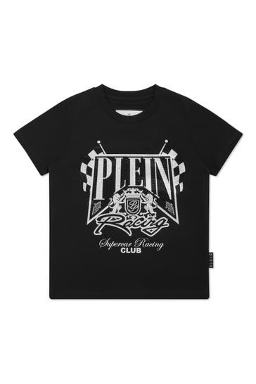 PHILIPP PLEIN T-Shirt RACING 0201 | black/white