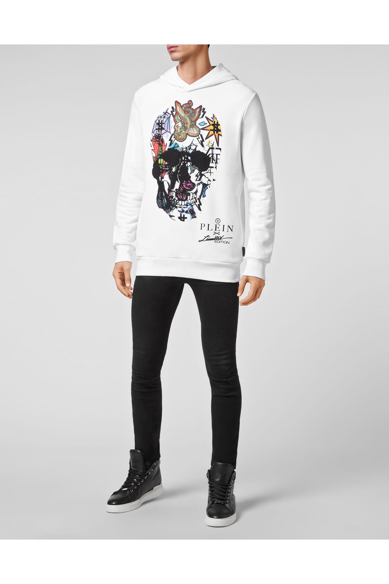 PHILIPP PLEIN Hoodie TATTOO 01 | white, Bild 1