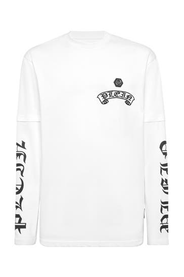 PHILIPP PLEIN T-Shirt Rundhalsausschnitt Ls