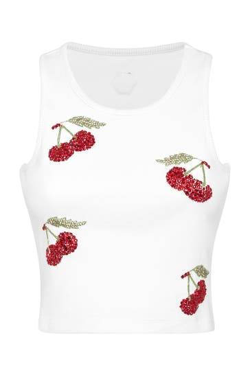 PHILIPP PLEIN Top CHERRIES 01 | white