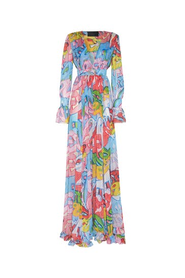 PHILIPP PLEIN Kleid BOMBING GRAFFITI 21 | multicolor