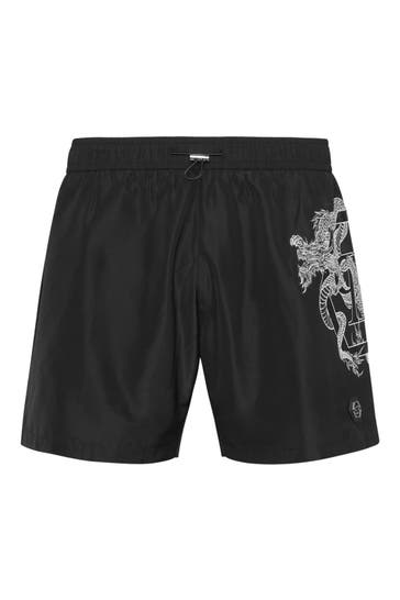 PHILIPP PLEIN Short DRAGON 02 | black
