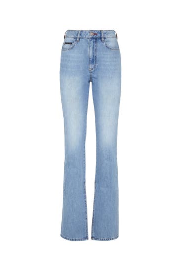 PHILIPP PLEIN Jeans ICONIC PLEIN 07GR | GrisailleTurquoise Flared