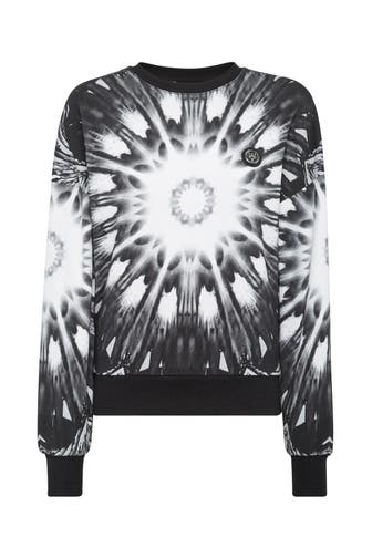 PLEIN SPORT Sweatshirt OPTICAL FLOWER 02 | black
