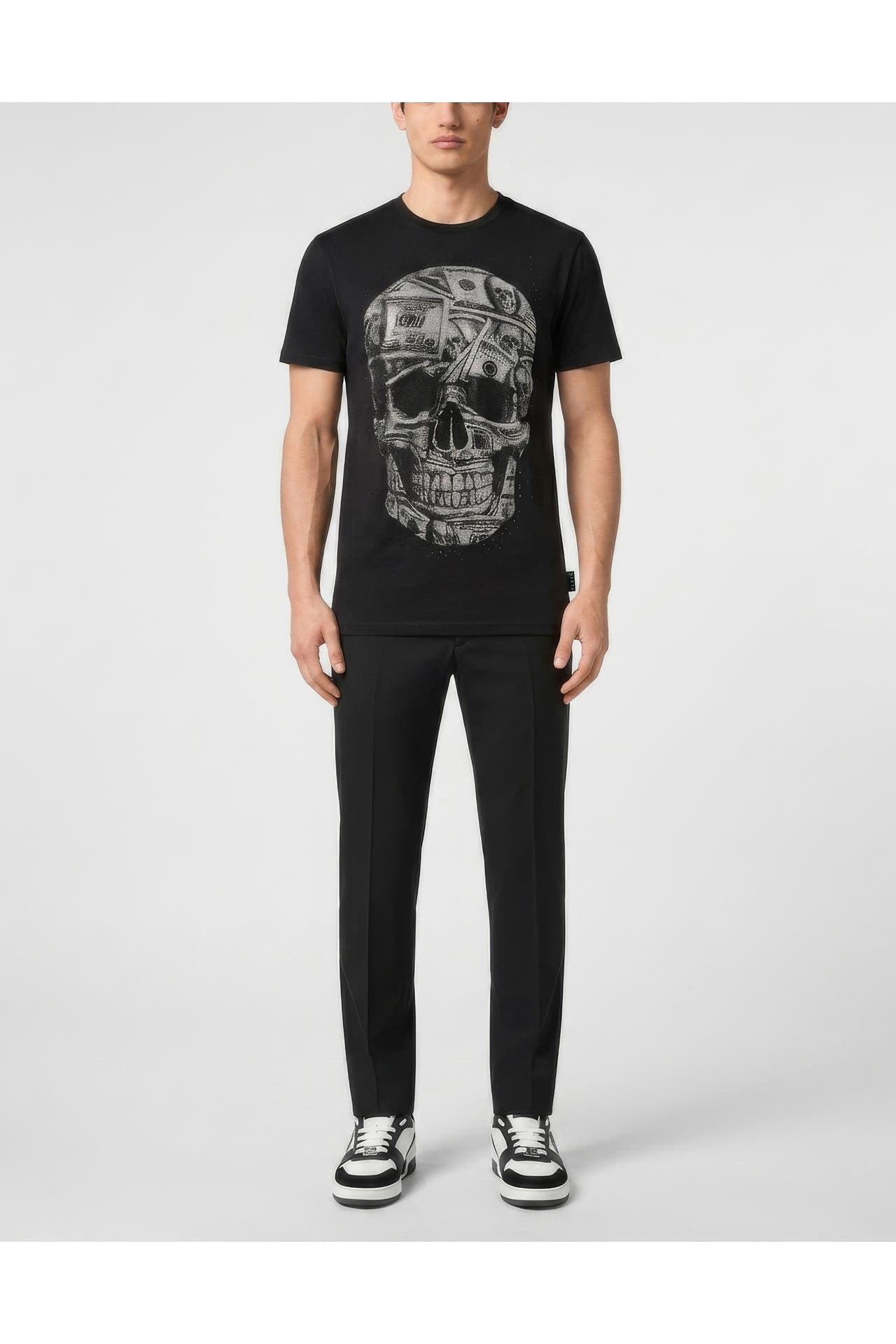 PHILIPP PLEIN Kurzarm-Rundhals-T-Shirt SKULL, Bild 1
