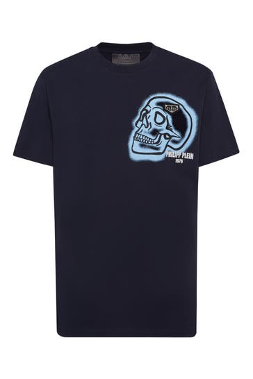 PHILIPP PLEIN T-Shirt Rundhalsausschnitt Ss SKULL