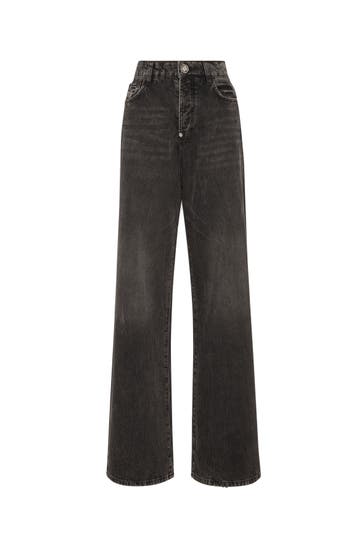 PHILIPP PLEIN Jeans LOGO 10RG | RUSHGREY Straight