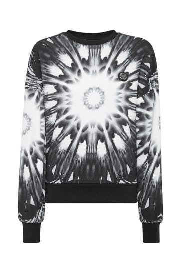 PLEIN SPORT Sweatshirt OPTICAL FLOWER 02 | black