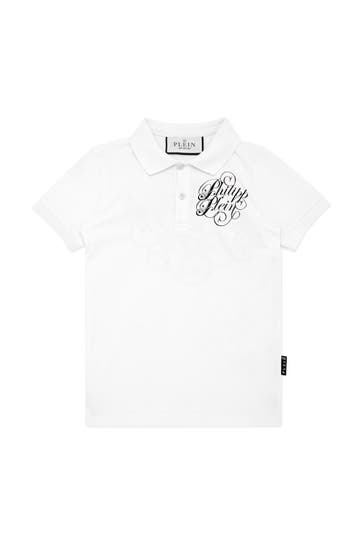 PHILIPP PLEIN T-Shirt COURSIVE 01 | white