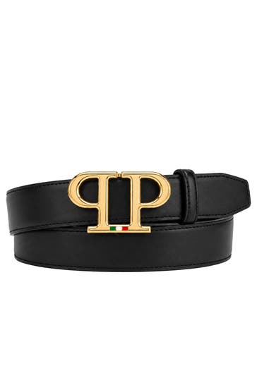 PHILIPP PLEIN Casual-Gürtel 0293 | black/lightgold