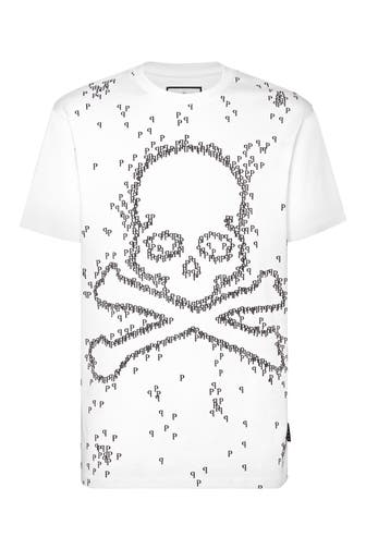 PHILIPP PLEIN Rundhals-T-Shirt SKULL&BONES