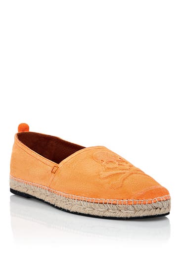 PHILIPP PLEIN Slipper SKULL 86 | Orangefluo