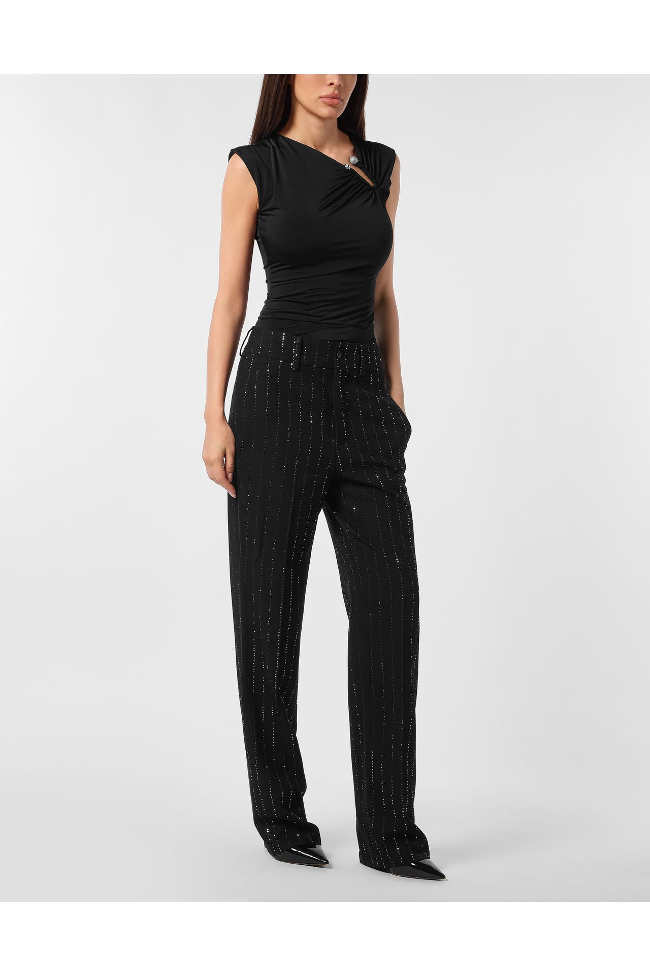 PHILIPP PLEIN Business-Hose 02 | black Straight, Bild 1