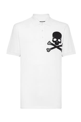 PHILIPP PLEIN Polo-Shirt SKULL 01 | white