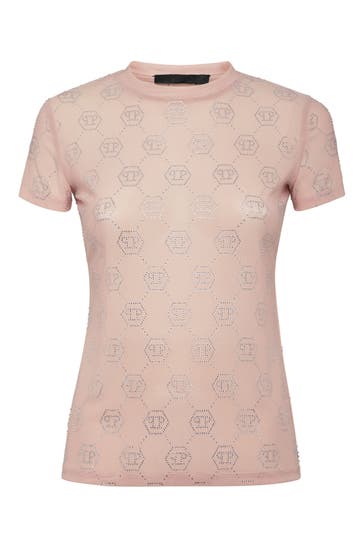 PHILIPP PLEIN T-Shirt MONOGRAM 62 | nudepink