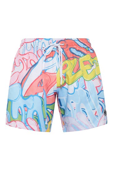 PHILIPP PLEIN Badehose BOMBING GRAFFITI