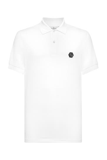 PHILIPP PLEIN Polo-Shirt SKULL&BONES 01 | white